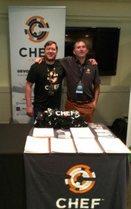 Chef booth at DevOpsDays Kansas City